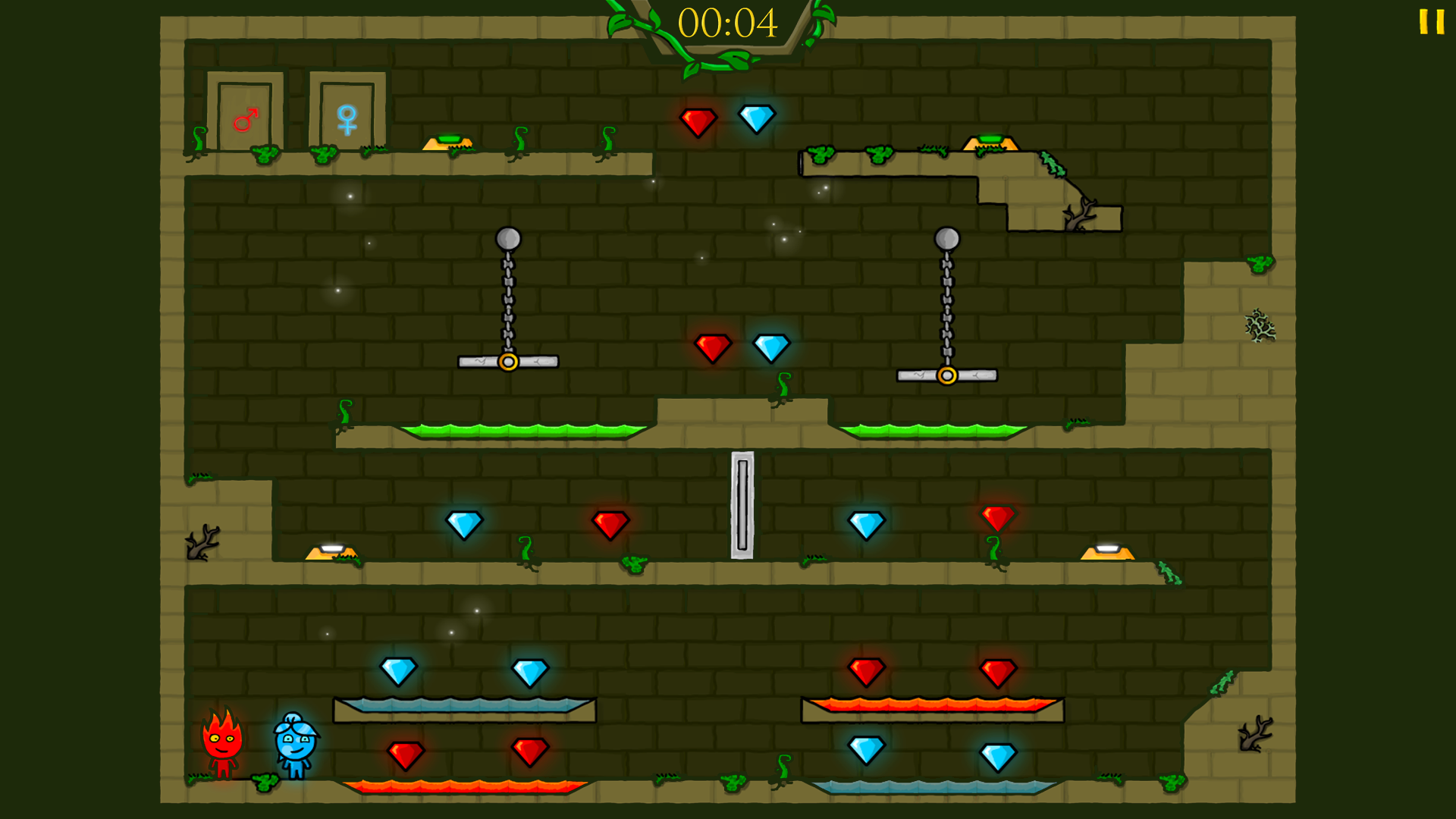 Fireboy &amp; Watergirl 1 in The Forest Temple screenshot 1