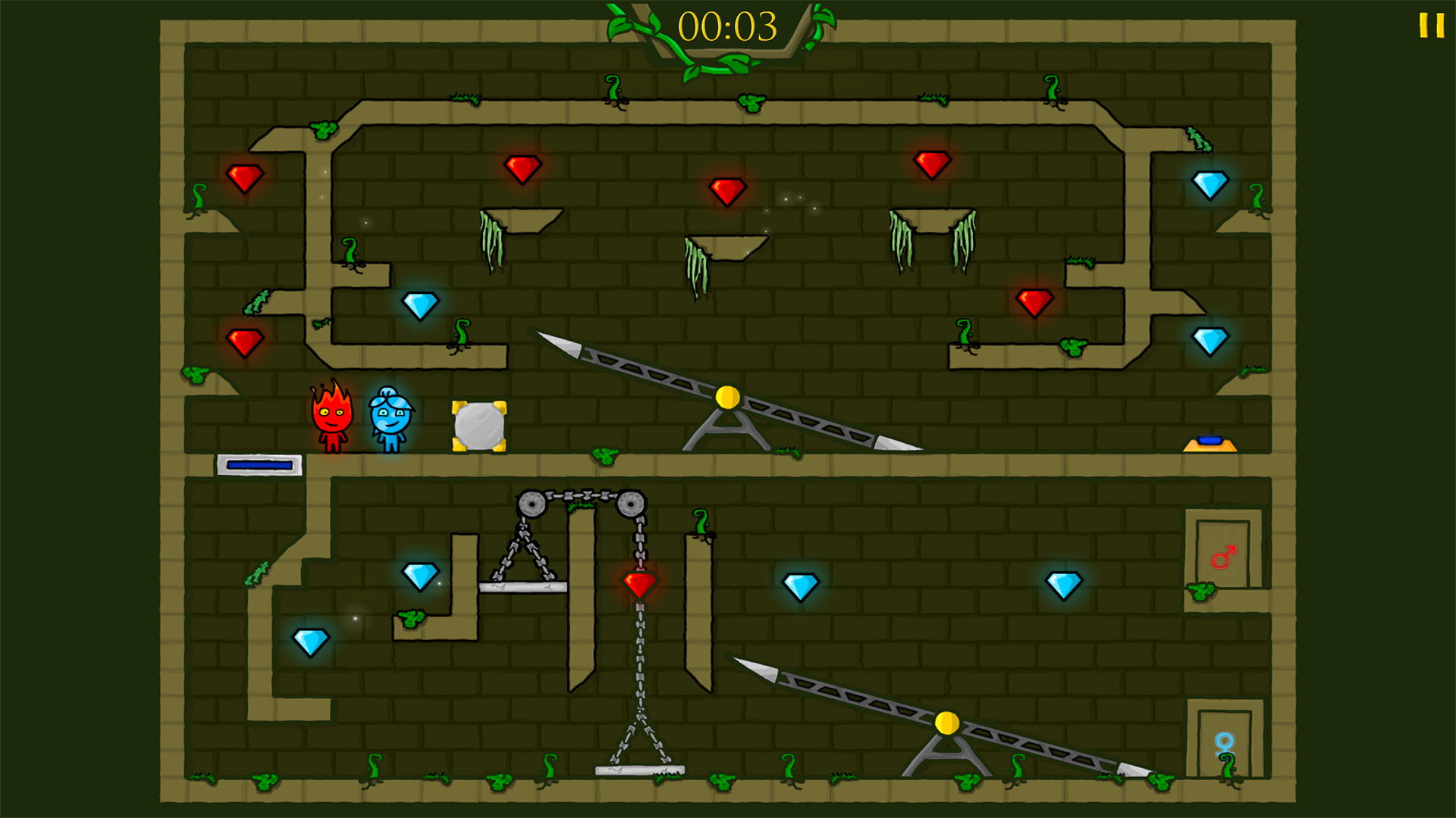 Fireboy &amp; Watergirl 1 in The Forest Temple screenshot 3