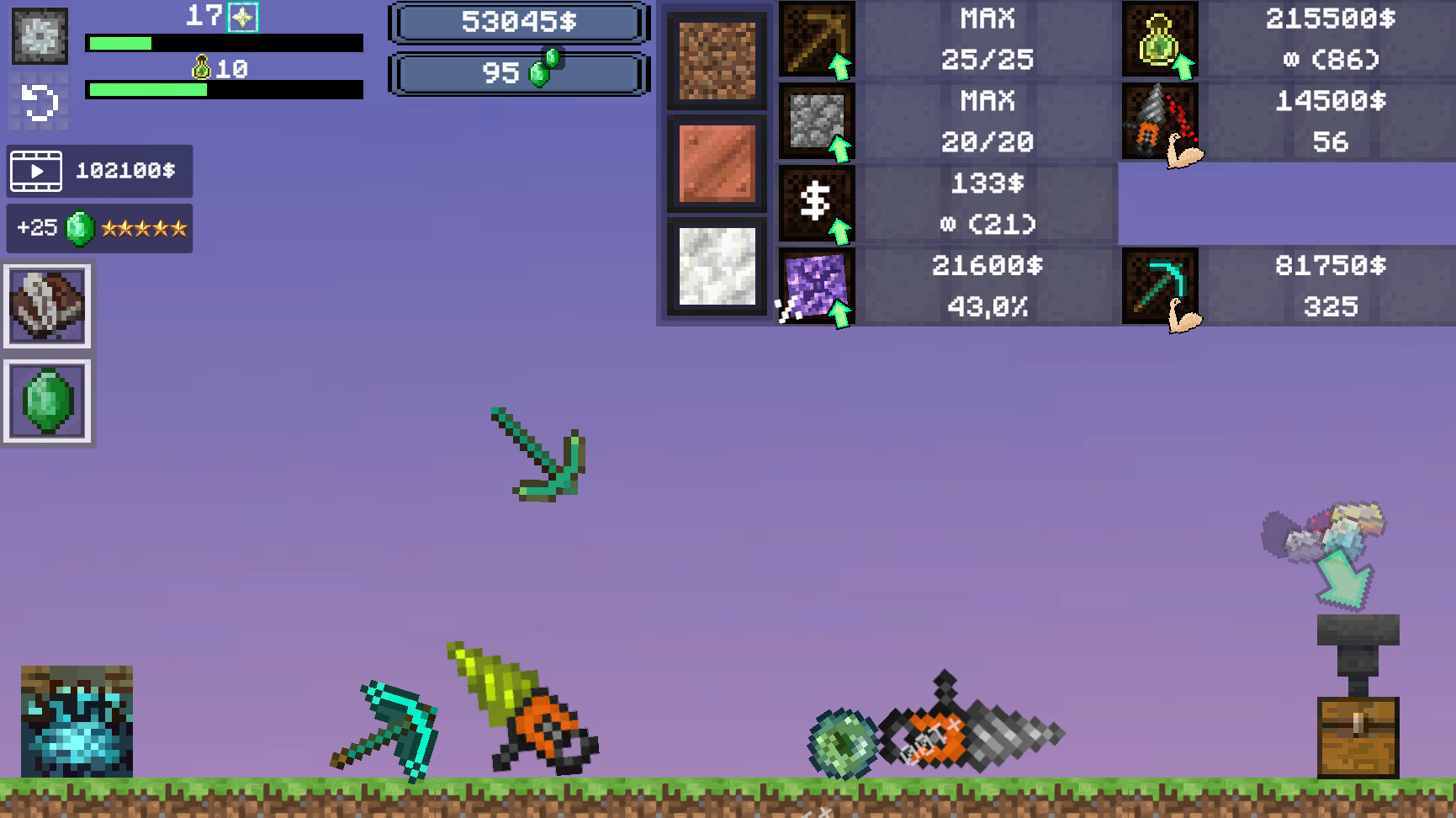 One Block Simulator - Mine MOD! screenshot 2